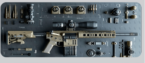 🔥LAST DAY 49% OFF ✨Tactical Military Weapon Design Gaming Mouse Pad⚡ Multi-Size for Desktop/Laptop