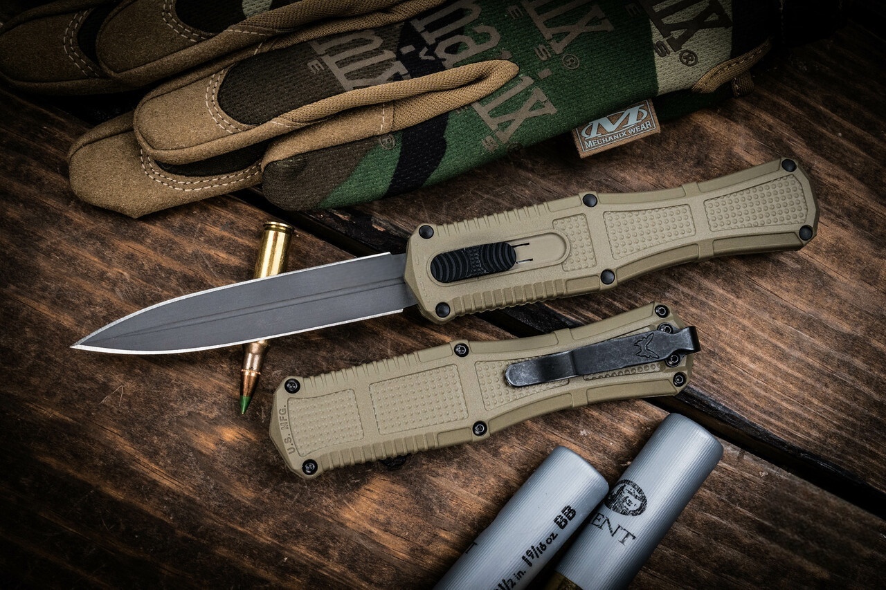 ⚡Last Day 70% OFF🔥BM 3370GY Claymore OTF Automatic knife ✈️Buy 2 Get Free Shipping