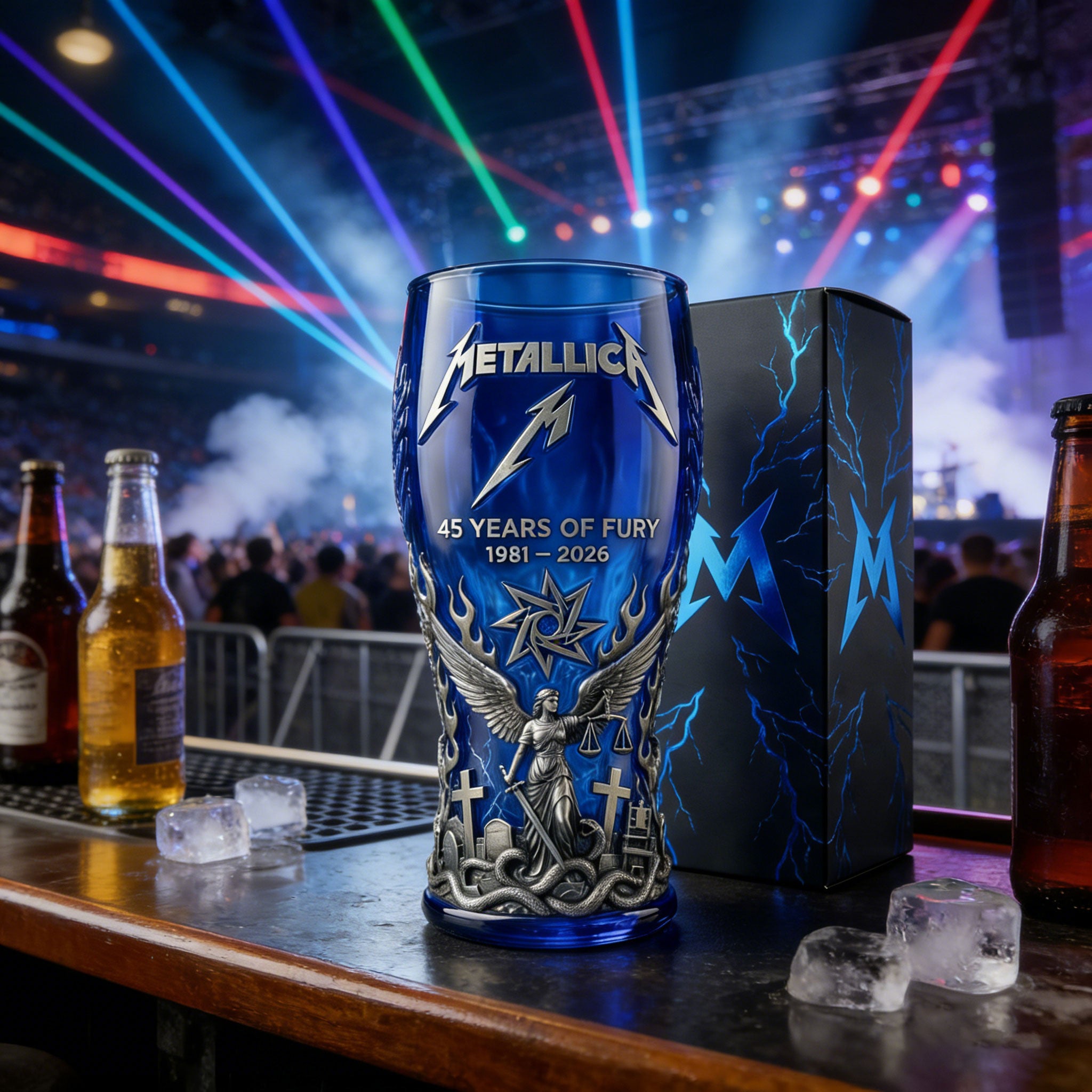 š„LAST DAY 59% OFF -Metallica 1981 2026 45Th Anniversary Beer Glass