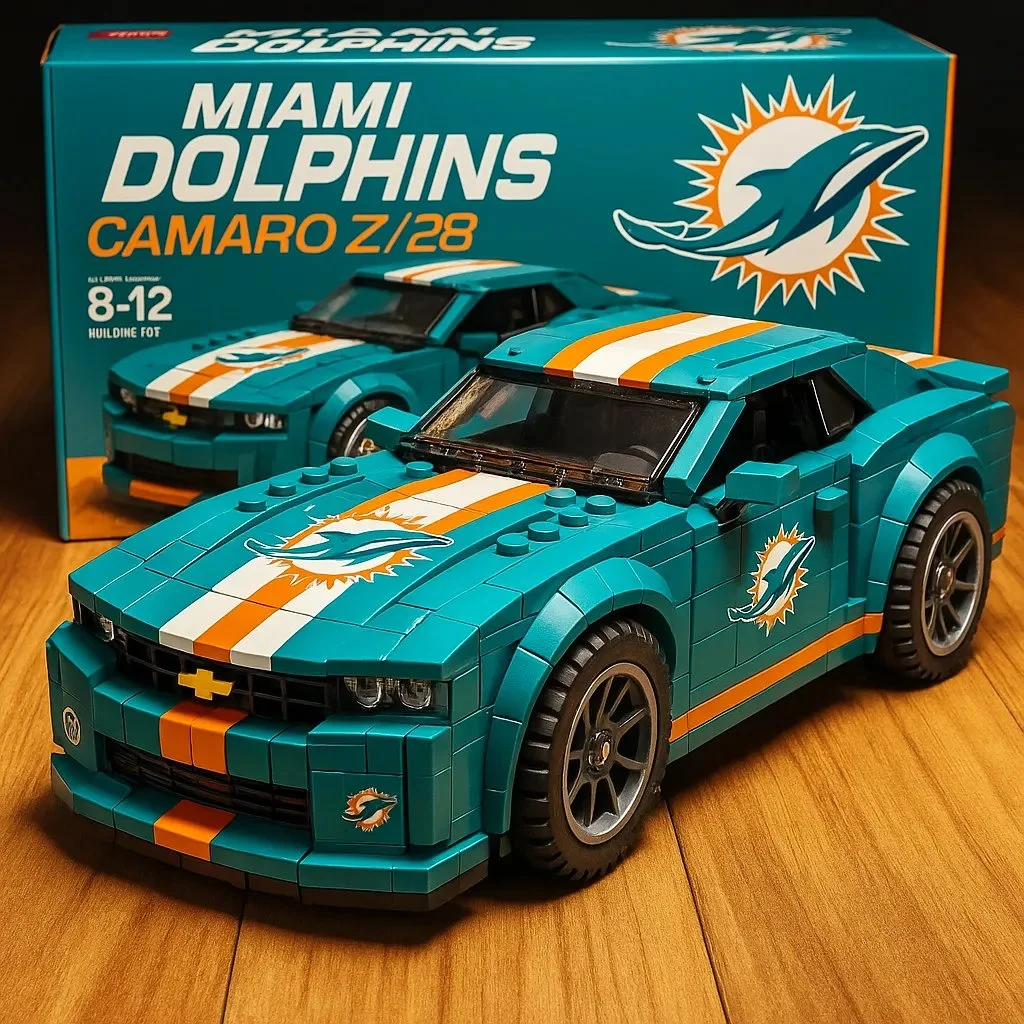🔥Limited Edition🎁Football Team Camaro Z/28 Building Lego Block