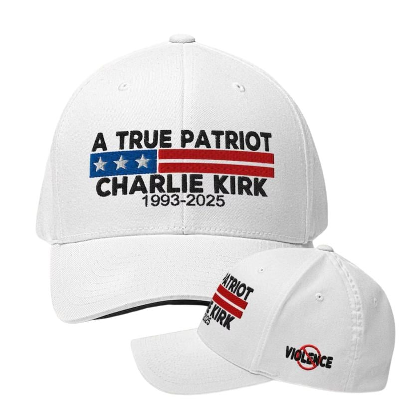 Freedom Red Signature 1993-2025 Faith Christian Truth Rest In Peace RIP Flat Bill Trucker Hat Baseball Cap