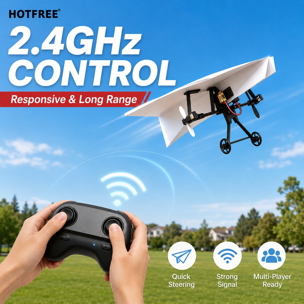 🔥Last Day 70% OFF🔥-✈️ Hotfree RC Paper Airplane Kit | Master the Skies