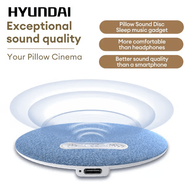 🏆Valentine’s Sale 49% OFF 🔥Thin Bluetooth Pillow Speaker with Bluetooth 6.0 - Bone Conduction Technology