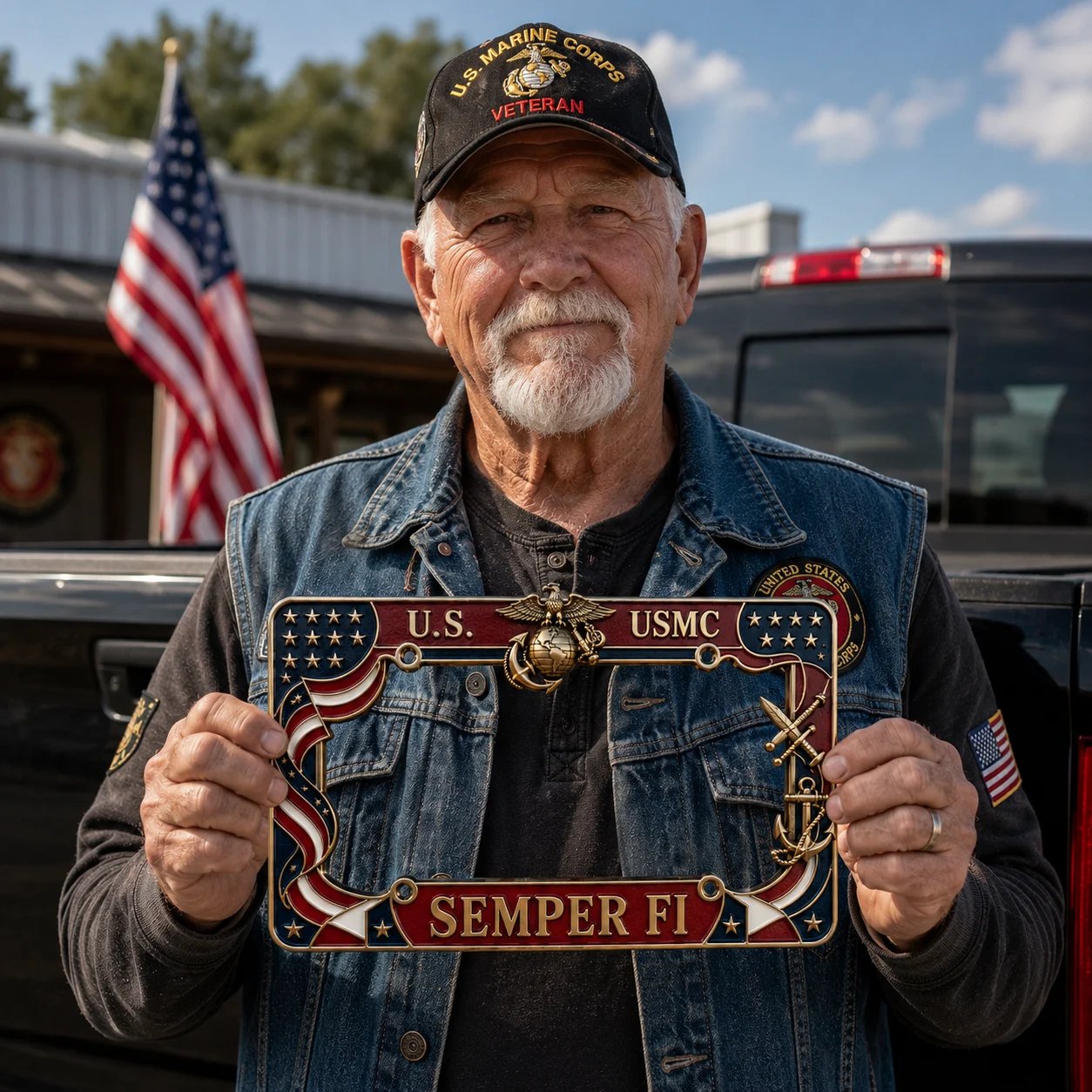 🔥LAST DAY 70% OFF- U.S. Marine Corps Semper Fi License Plate Frame