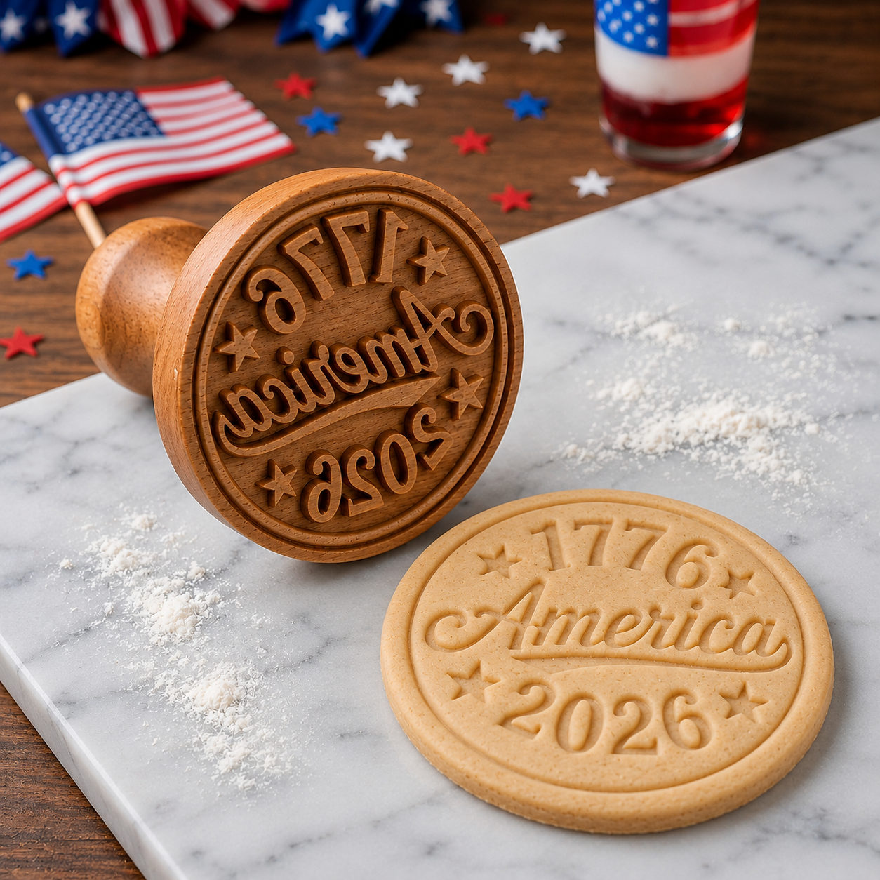 🎁Last Day 70% OFF - 1776–2026 USA 250th Anniversary Cookie Stamp