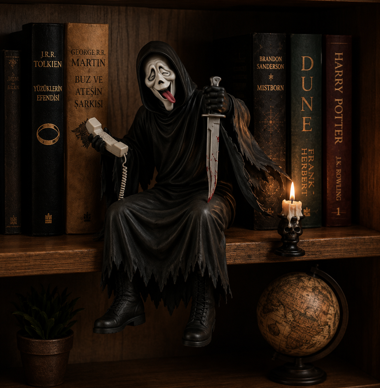 🔥LAST DAY 50% OFF - 📚🖤Gothic Dark Fantasy Figure