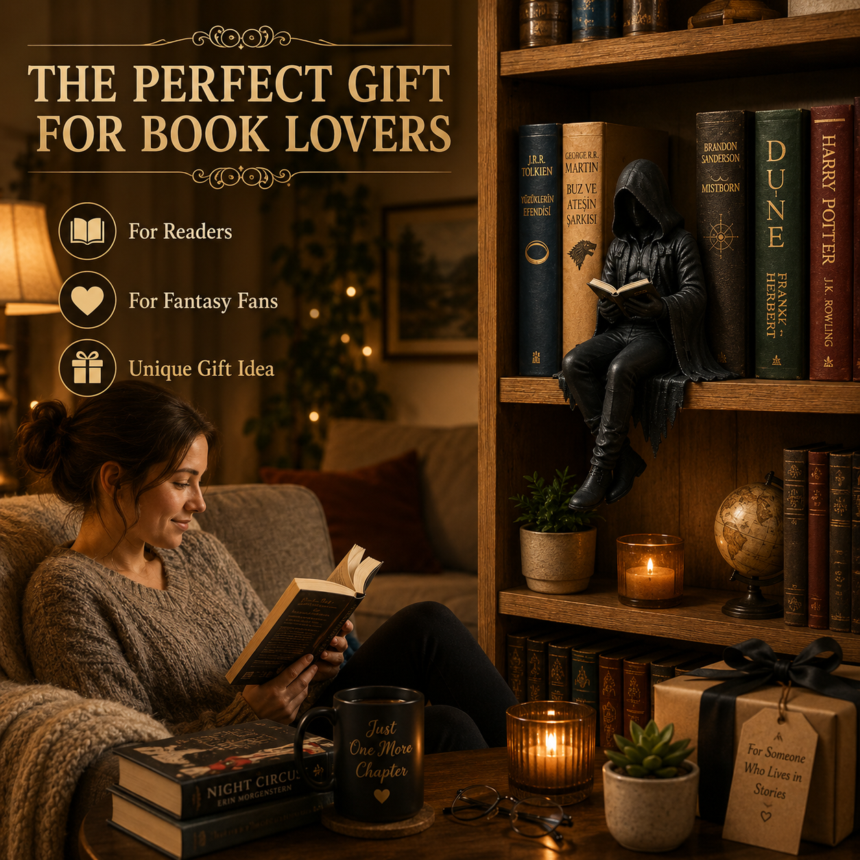 🔥LAST DAY 50% OFF - 📚🖤Gothic Dark Fantasy Figure🔥Buy 2 FREE SHIPPING