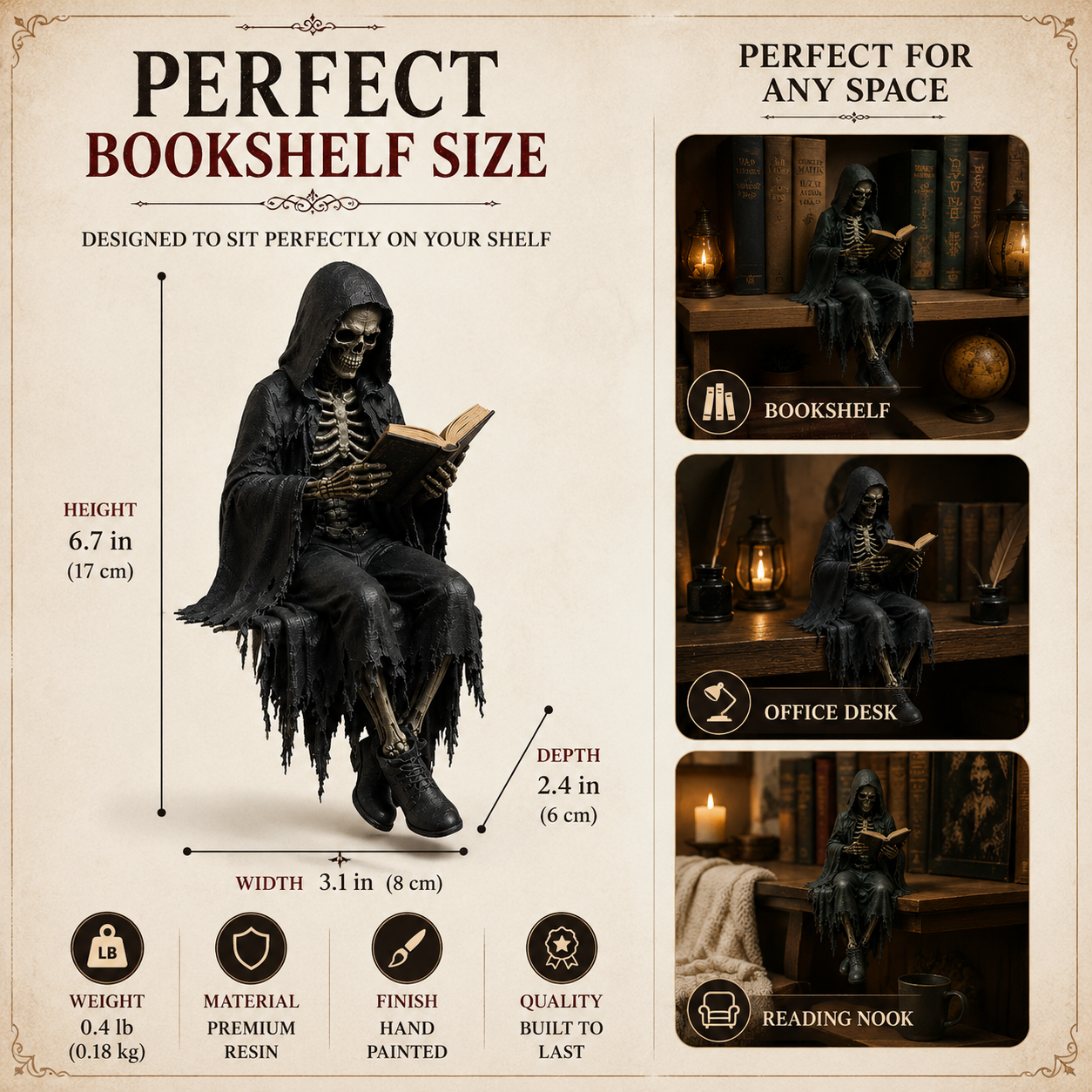 🔥LAST DAY 50% OFF - 📚🖤Gothic Dark Fantasy Figure🔥Buy 2 FREE SHIPPING
