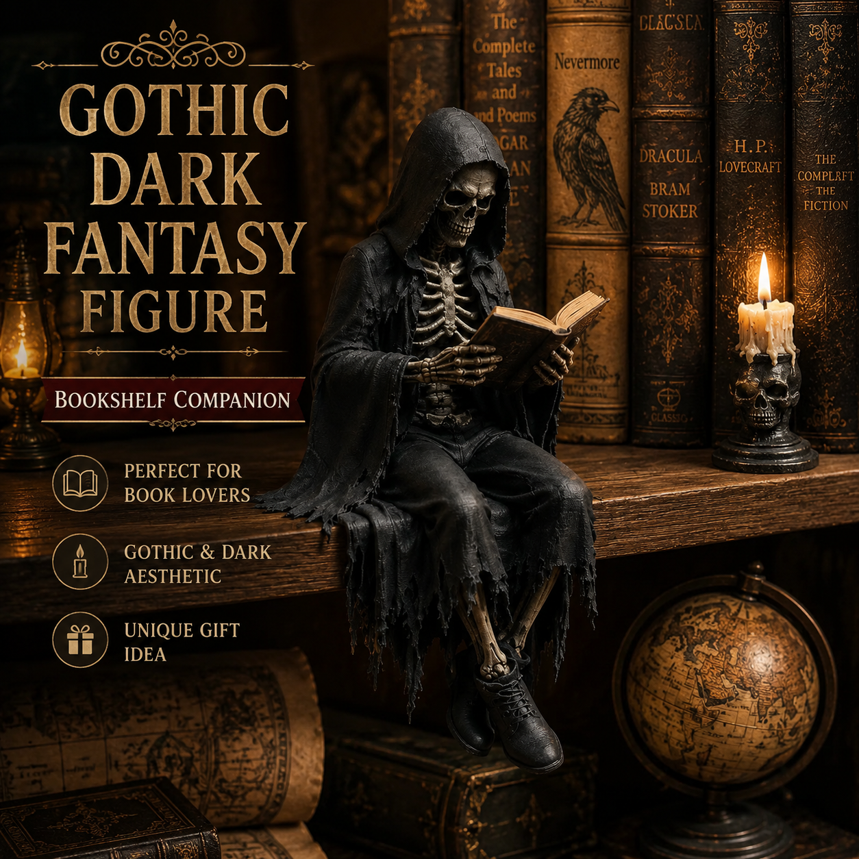 🔥LAST DAY 50% OFF - 📚🖤Gothic Dark Fantasy Figure🔥Buy 2 FREE SHIPPING