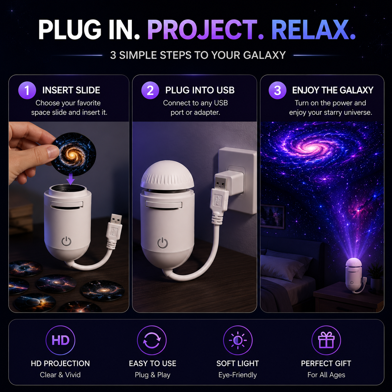 Plug-and-Play HD Star Projecto
