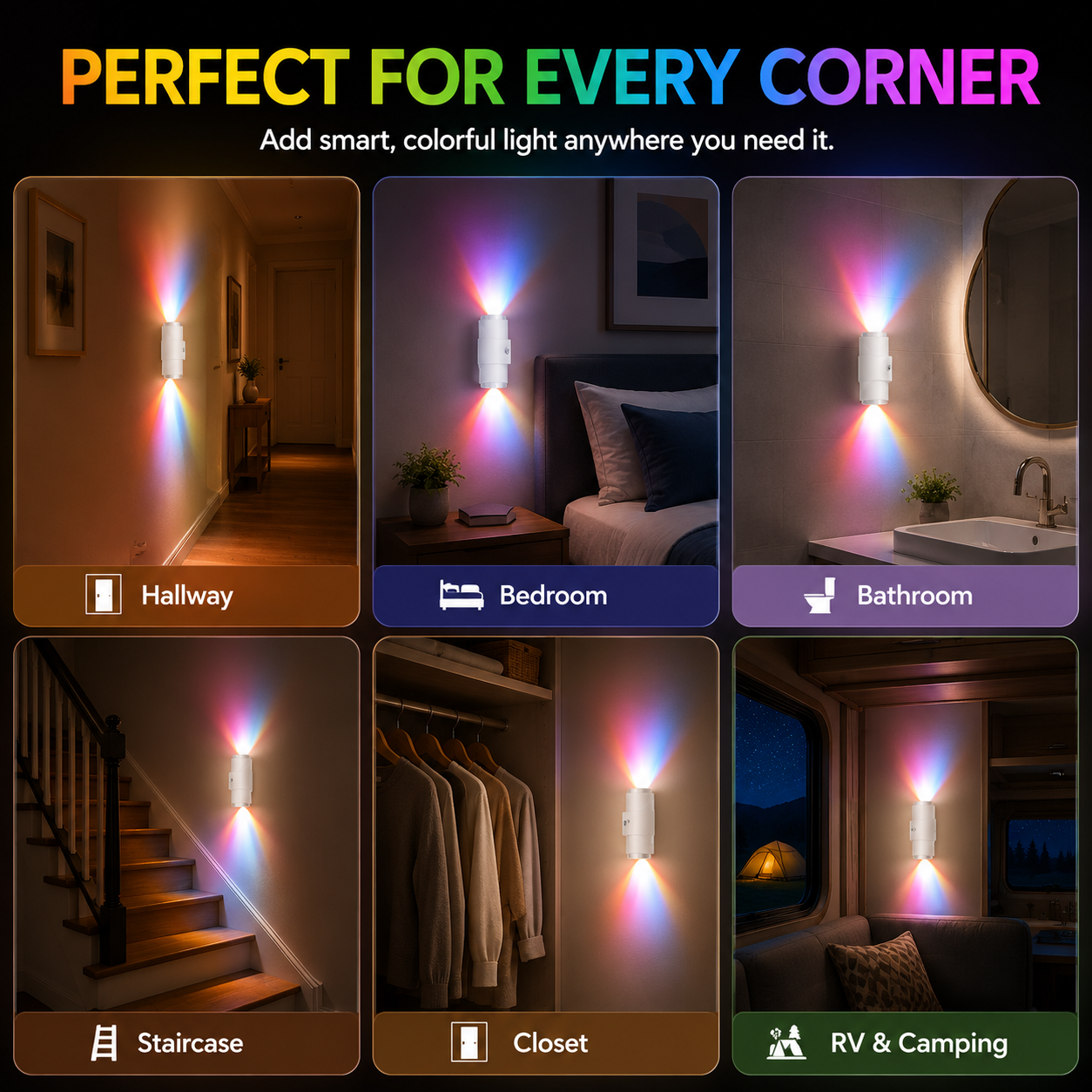 🎁Last Day Promo: 70% OFF - 🌈✨Smart Rechargeable LED Night Light with Motion Sensor – RGB Gradient Ambient Lighting