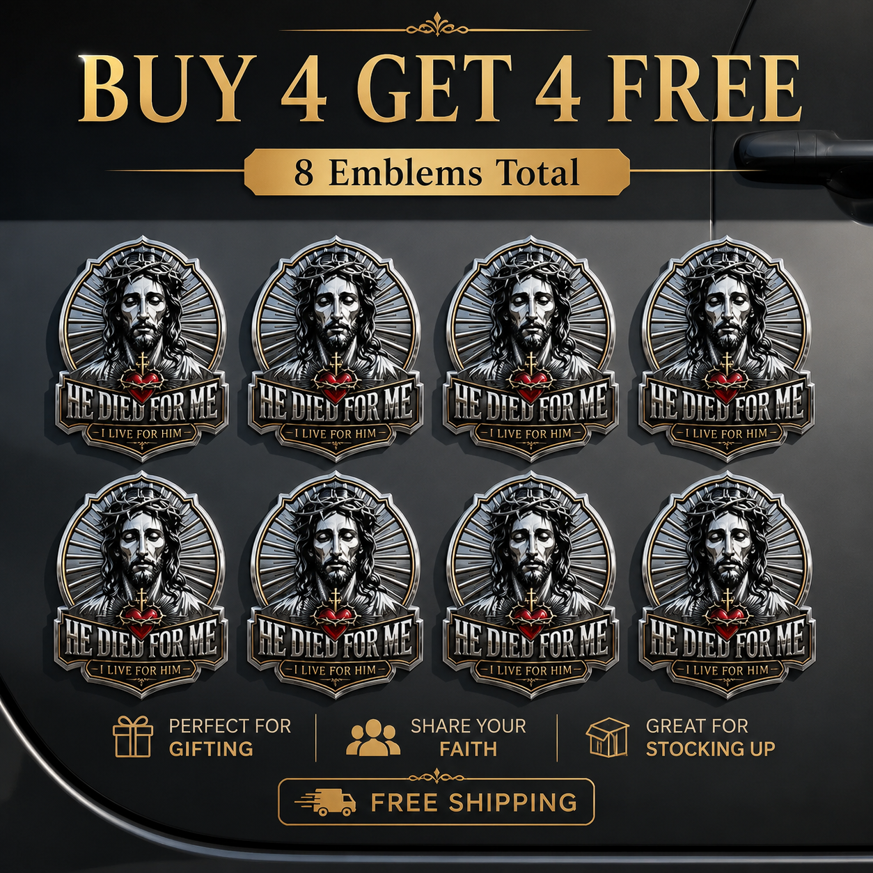 🔥Last Day 70% OFF🔥-He Died For Me Emblem