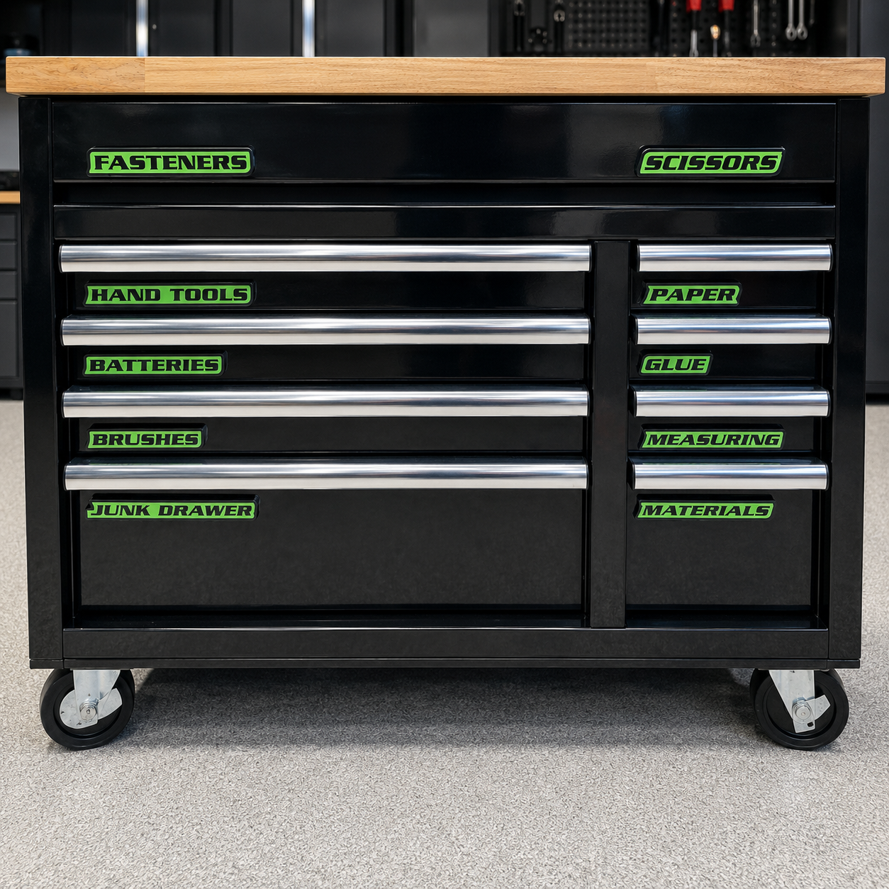 🏆Limited Time Sale 70% OFF -🧲Custom Magnetic Toolbox Labels 🔧12-Pack 3D Printed Organizer Set