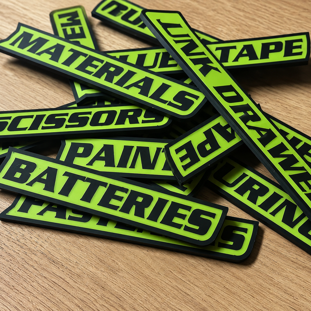 🏆Limited Time Sale 70% OFF -🧲Custom Magnetic Toolbox Labels 🔧12-Pack 3D Printed Organizer Set