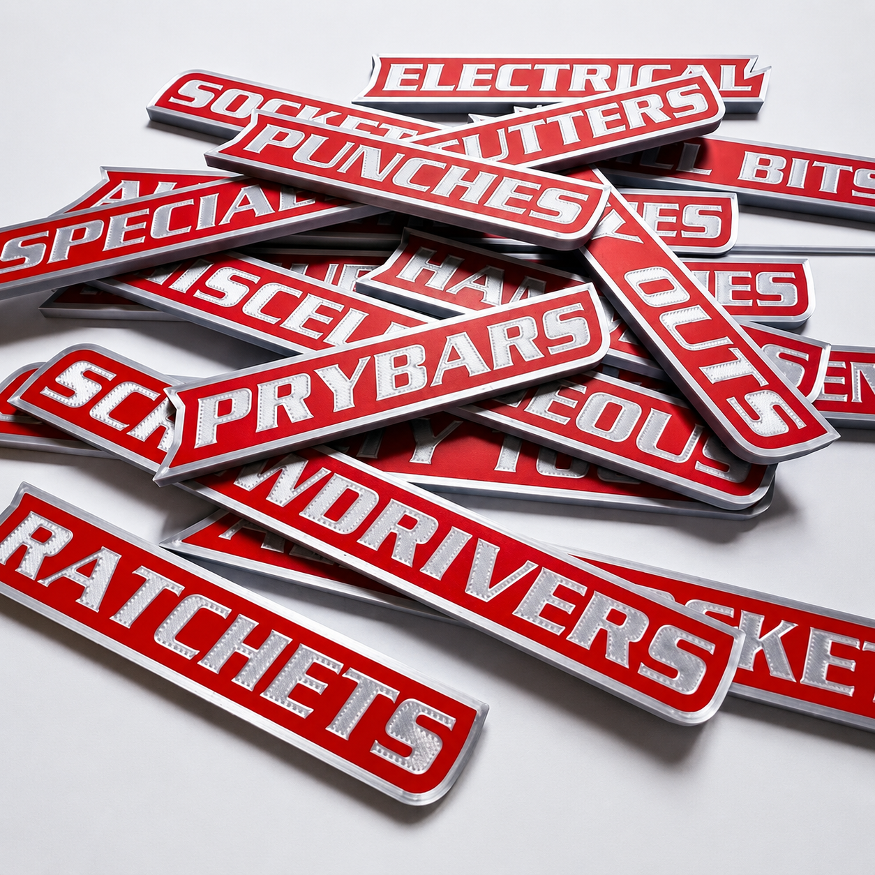 🏆Limited Time Sale 70% OFF -🧲Custom Magnetic Toolbox Labels 🔧12-Pack 3D Printed Organizer Set