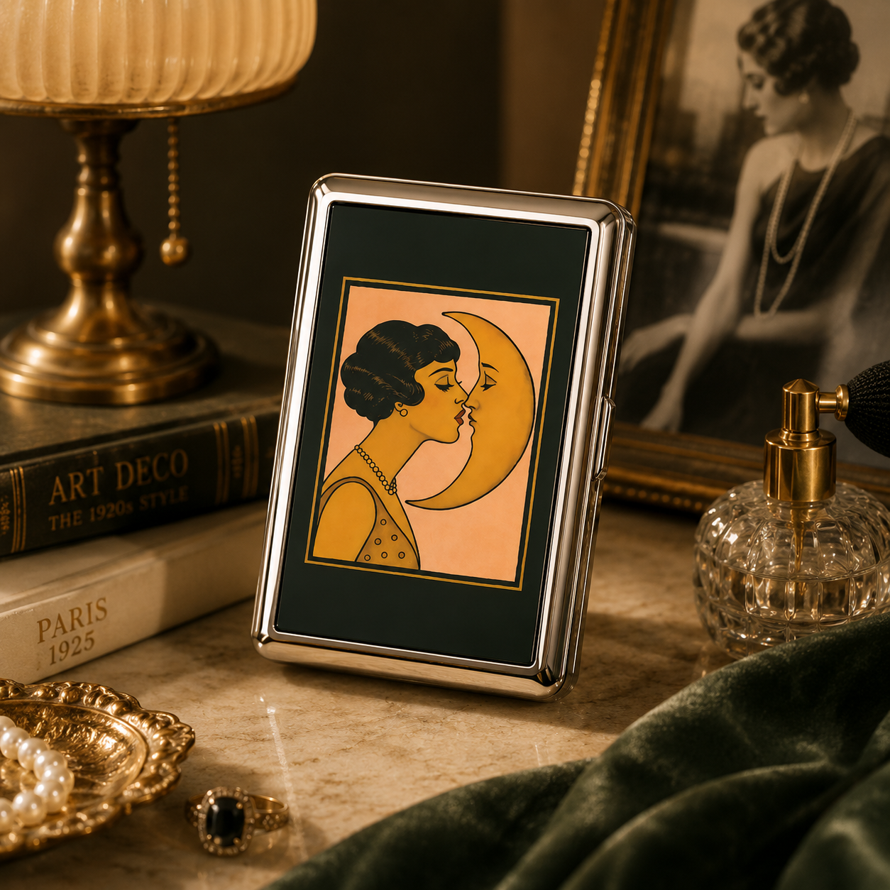 🔥 Limited Time 70% OFF💳 Vintage Art Deco Card & Cash Case — RFID Protection 🖤🔒