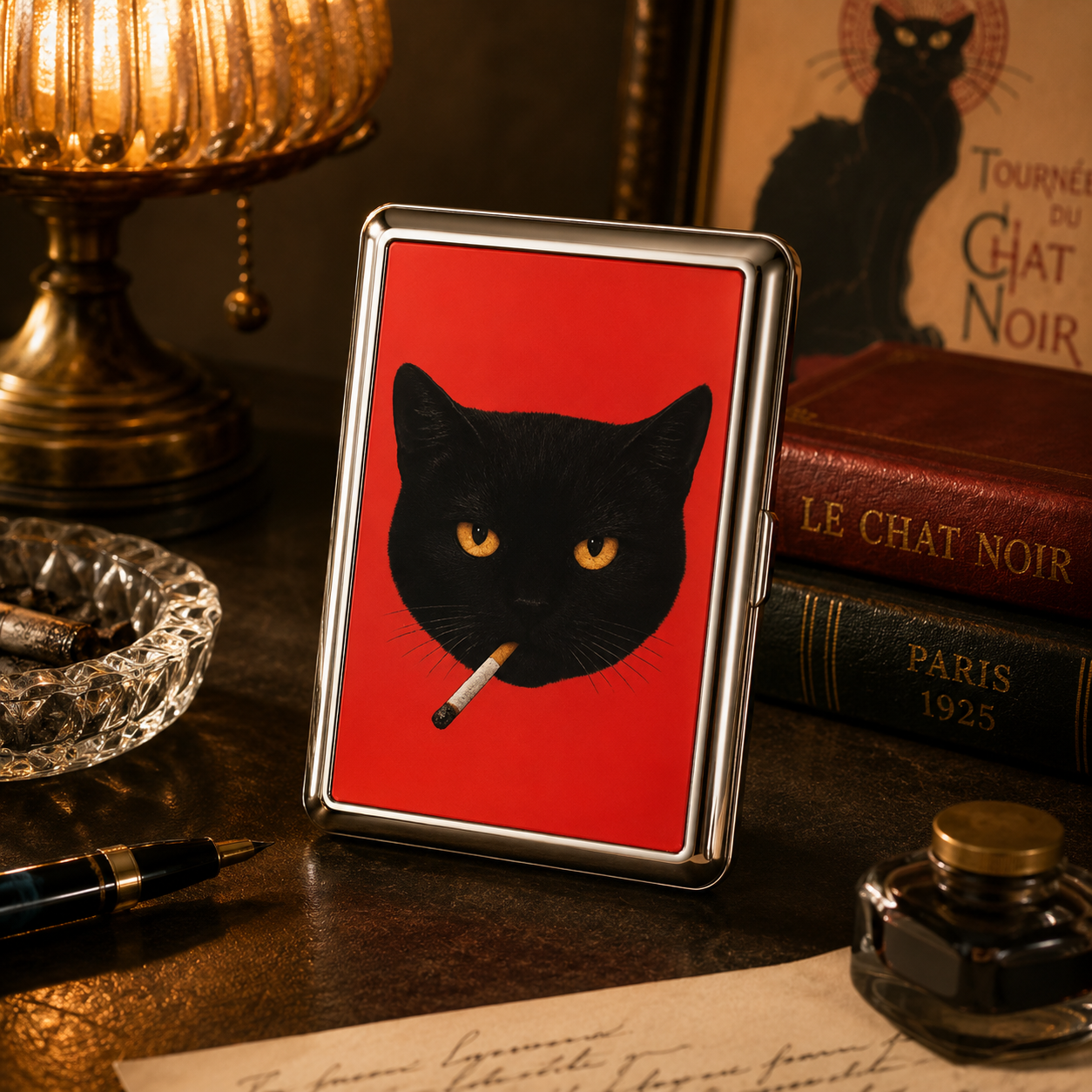 🔥 Limited Time 70% OFF💳 Vintage Art Deco Card & Cash Case — RFID Protection 🖤🔒