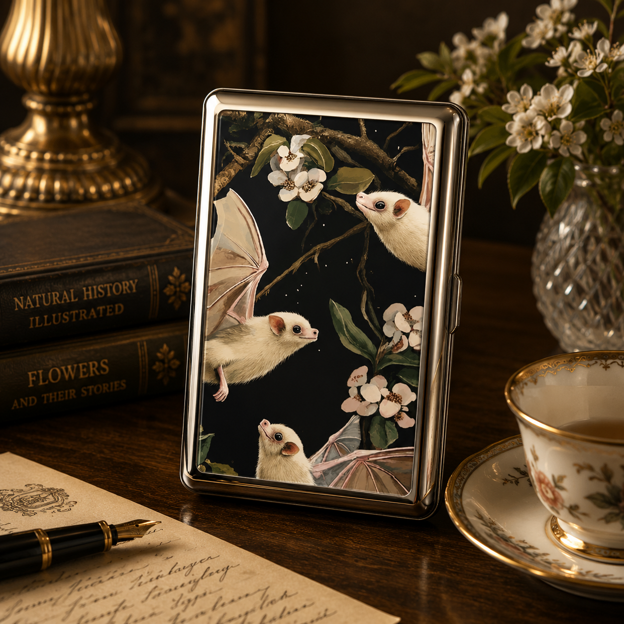 🔥 Limited Time 70% OFF💳 Vintage Art Deco Card & Cash Case — RFID Protection 🖤🔒