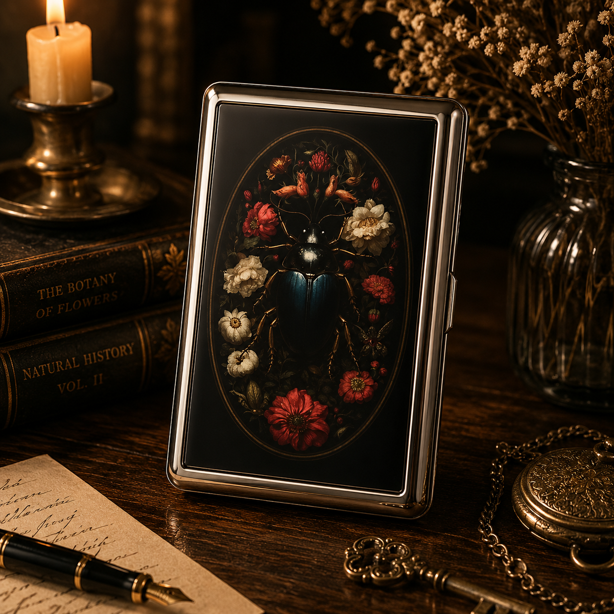 🔥 Limited Time 70% OFF💳 Vintage Art Deco Card & Cash Case — RFID Protection 🖤🔒