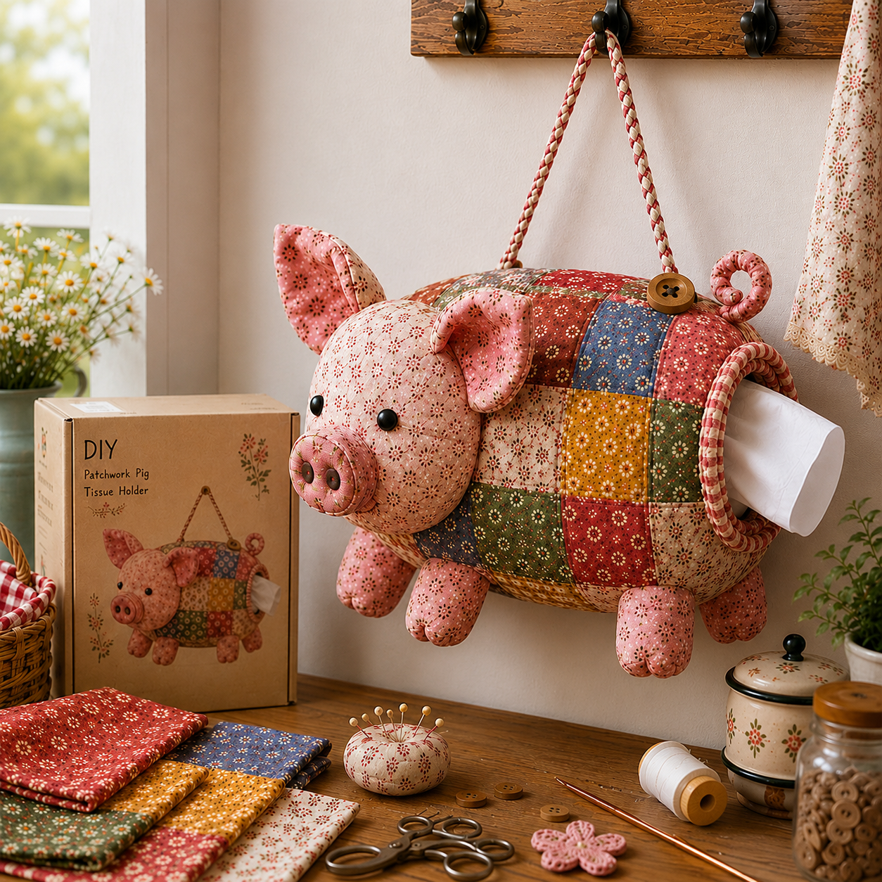 🐔DIY Patchwork Chicken & Duck Tissue Holders🏆