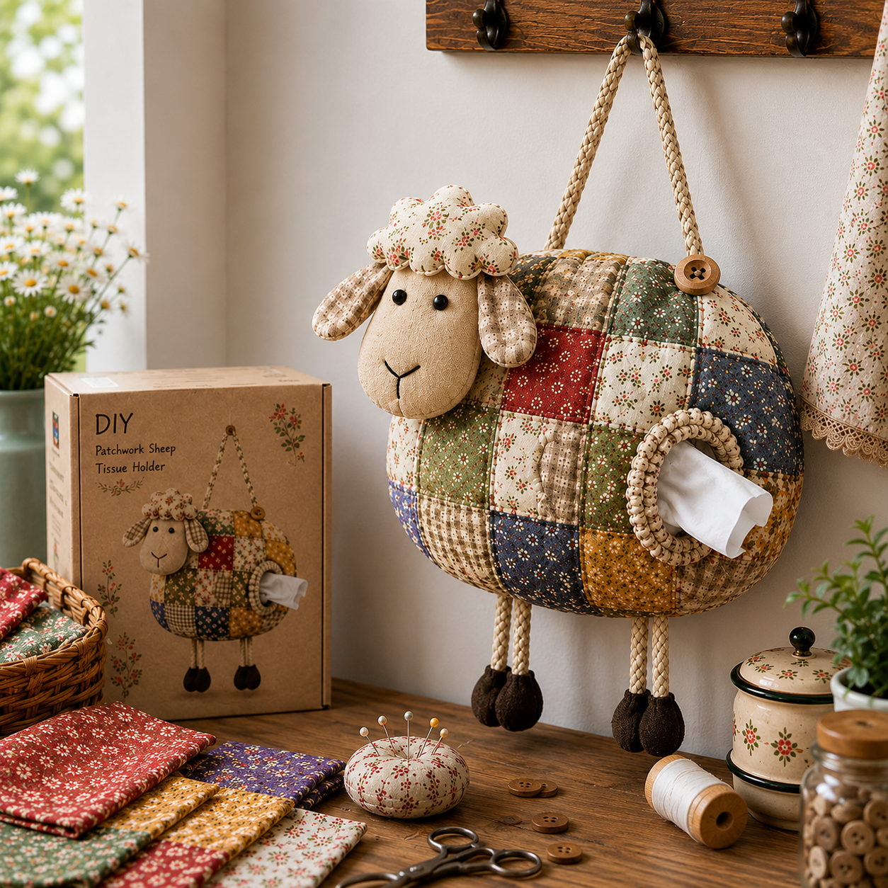 🐔DIY Patchwork Chicken & Duck Tissue Holders🏆
