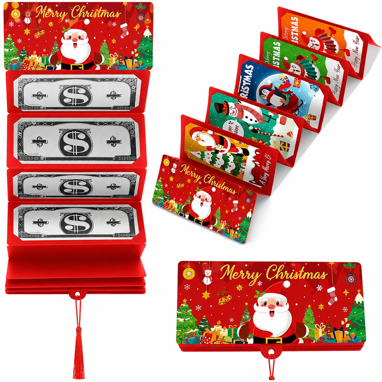 🏆Flash Sale⚡ 50K+ SOLD! Almost Gone-🎅💸Christmas Cash Gift Envelope– A creative way to give cash this Christmas!