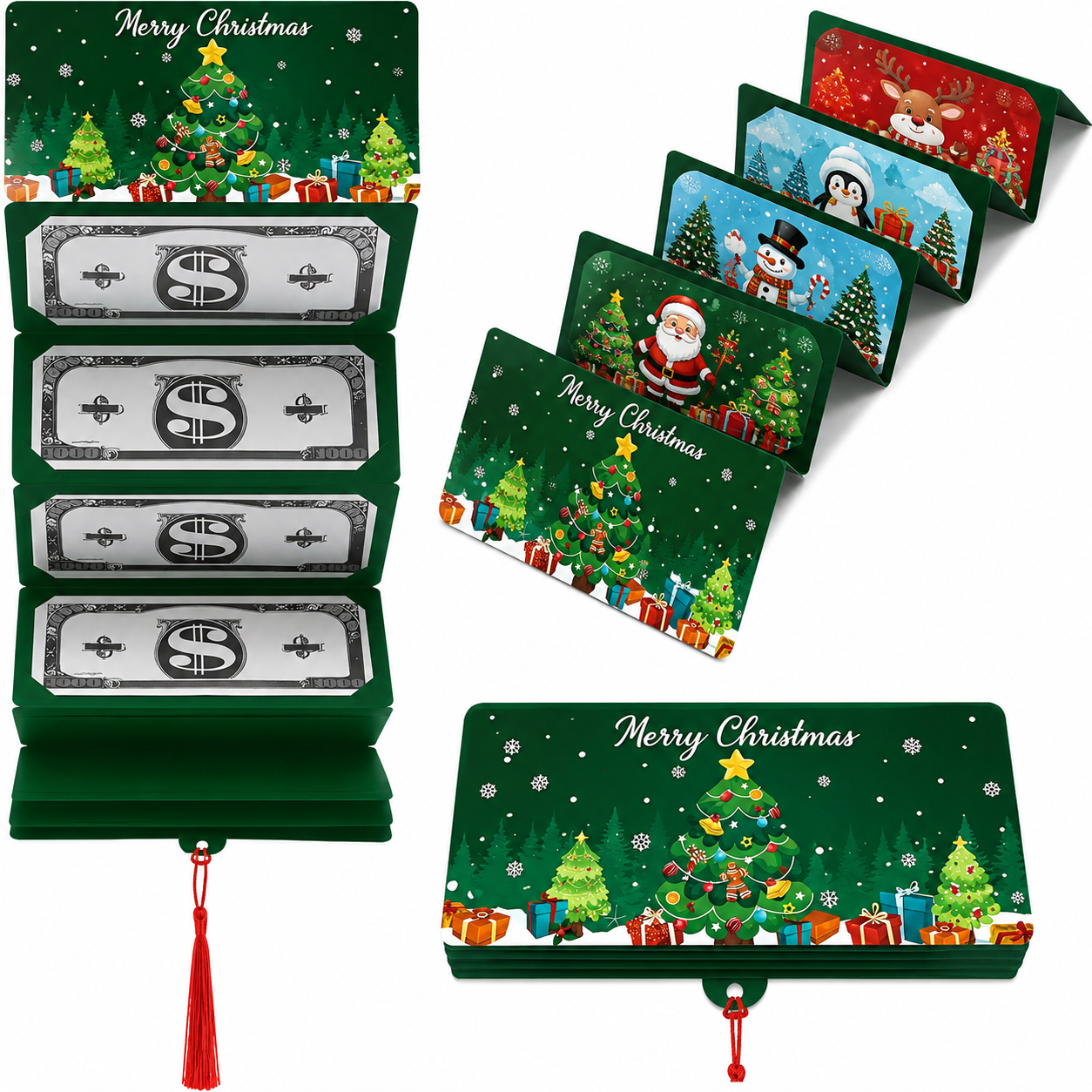 🏆Flash Sale⚡ 50K+ SOLD! Almost Gone-🎅💸Christmas Cash Gift Envelope– A creative way to give cash this Christmas!