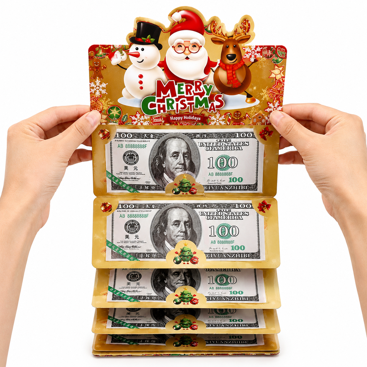 🏆Flash Sale⚡ 50K+ SOLD! Almost Gone-🎅💸Christmas Cash Gift Envelope– A creative way to give cash this Christmas!