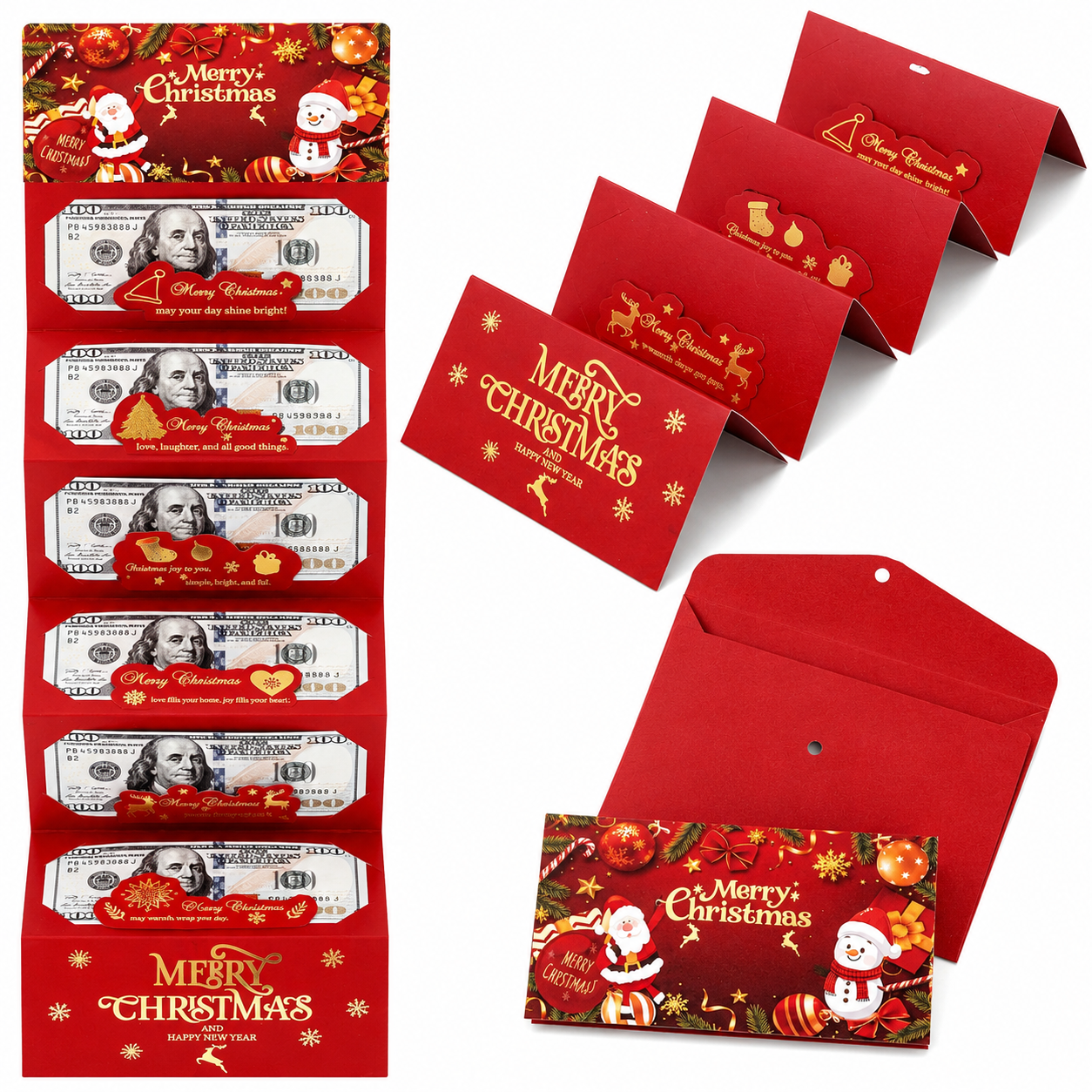 🏆Flash Sale⚡ 50K+ SOLD! Almost Gone-🎅💸Christmas Cash Gift Envelope– A creative way to give cash this Christmas!