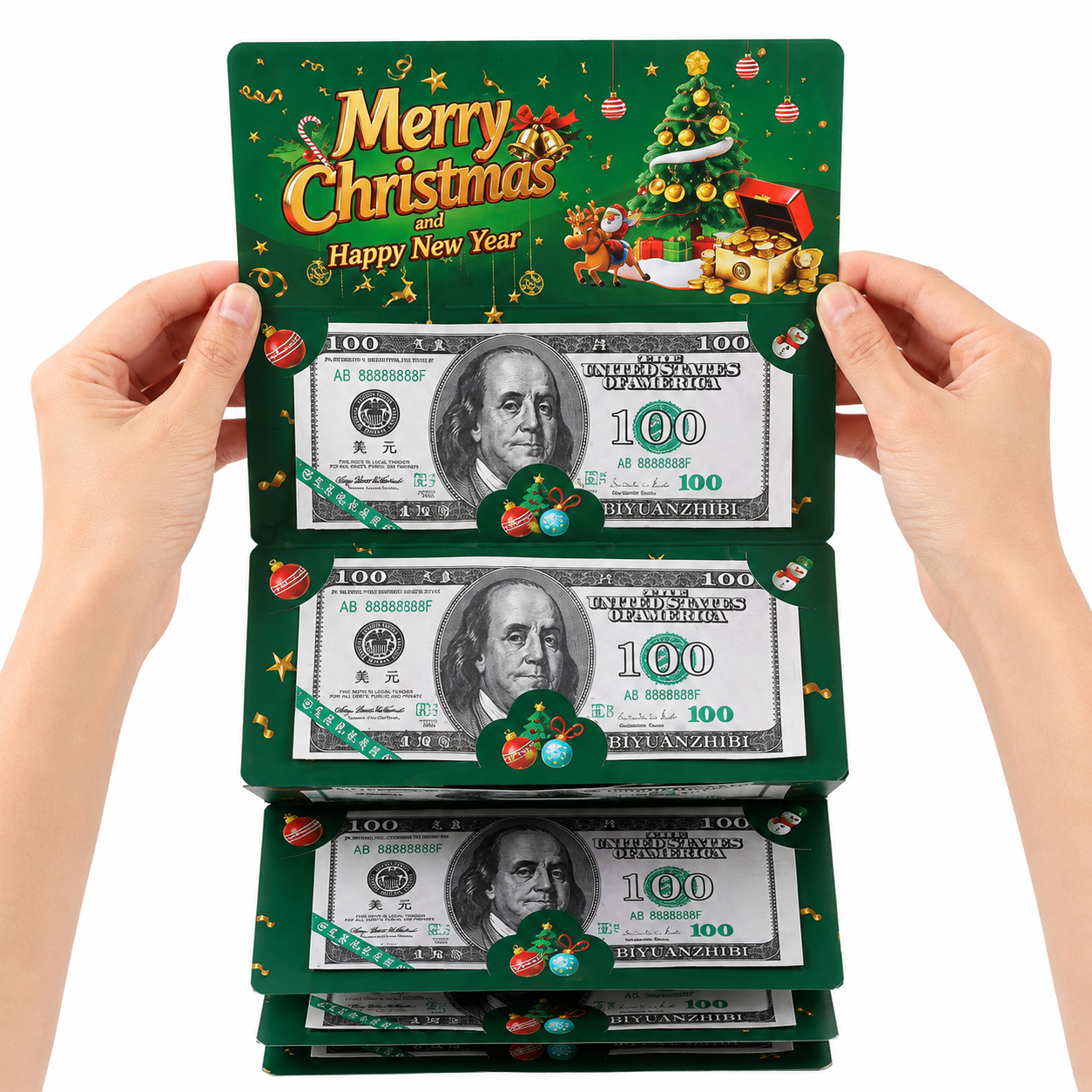 🏆Flash Sale⚡ 50K+ SOLD! Almost Gone-🎅💸Christmas Cash Gift Envelope– A creative way to give cash this Christmas!
