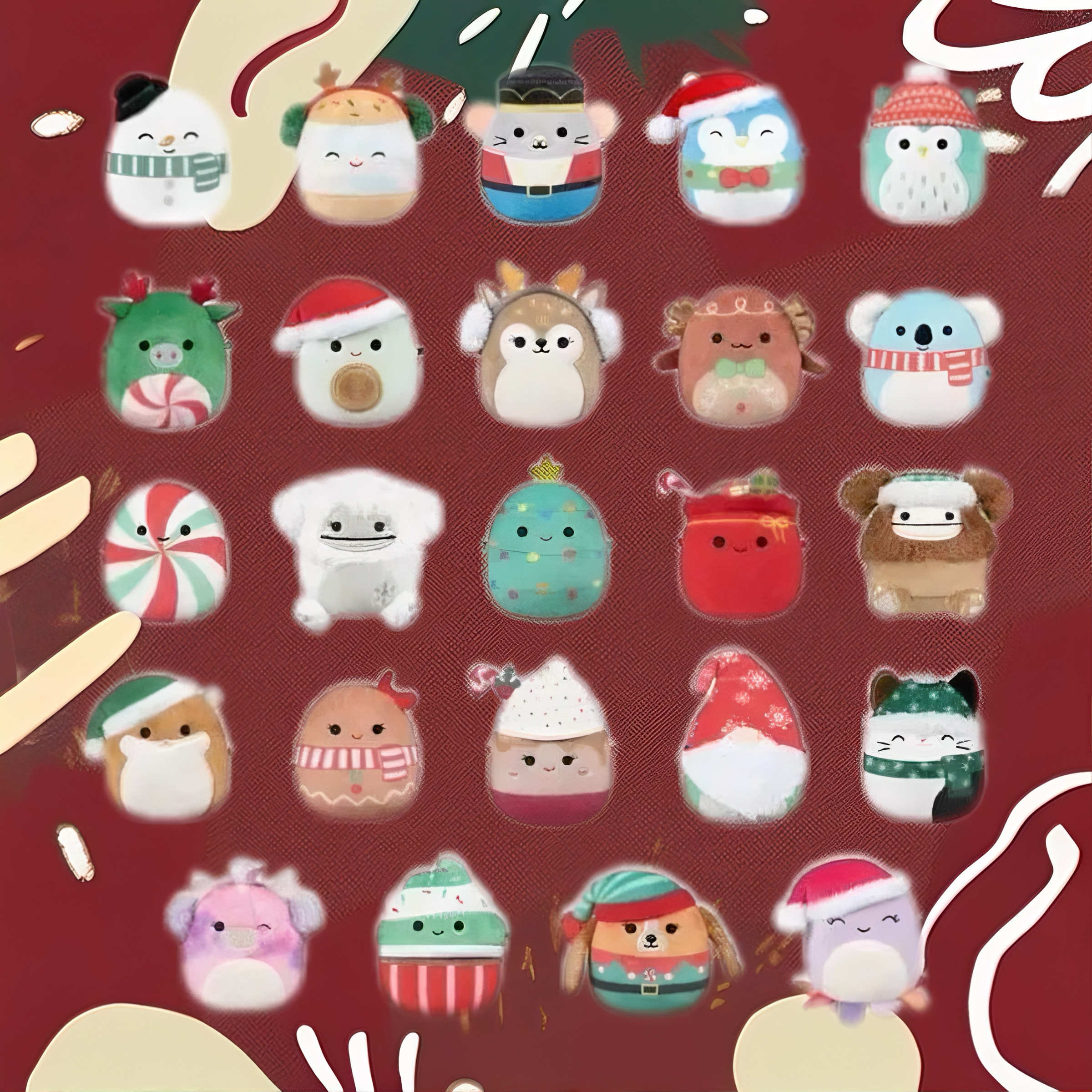 🎅 Early Christmas Sale🎅2026 Squishmallows 24-Day Micromallows Holiday Plush Advent Calendar