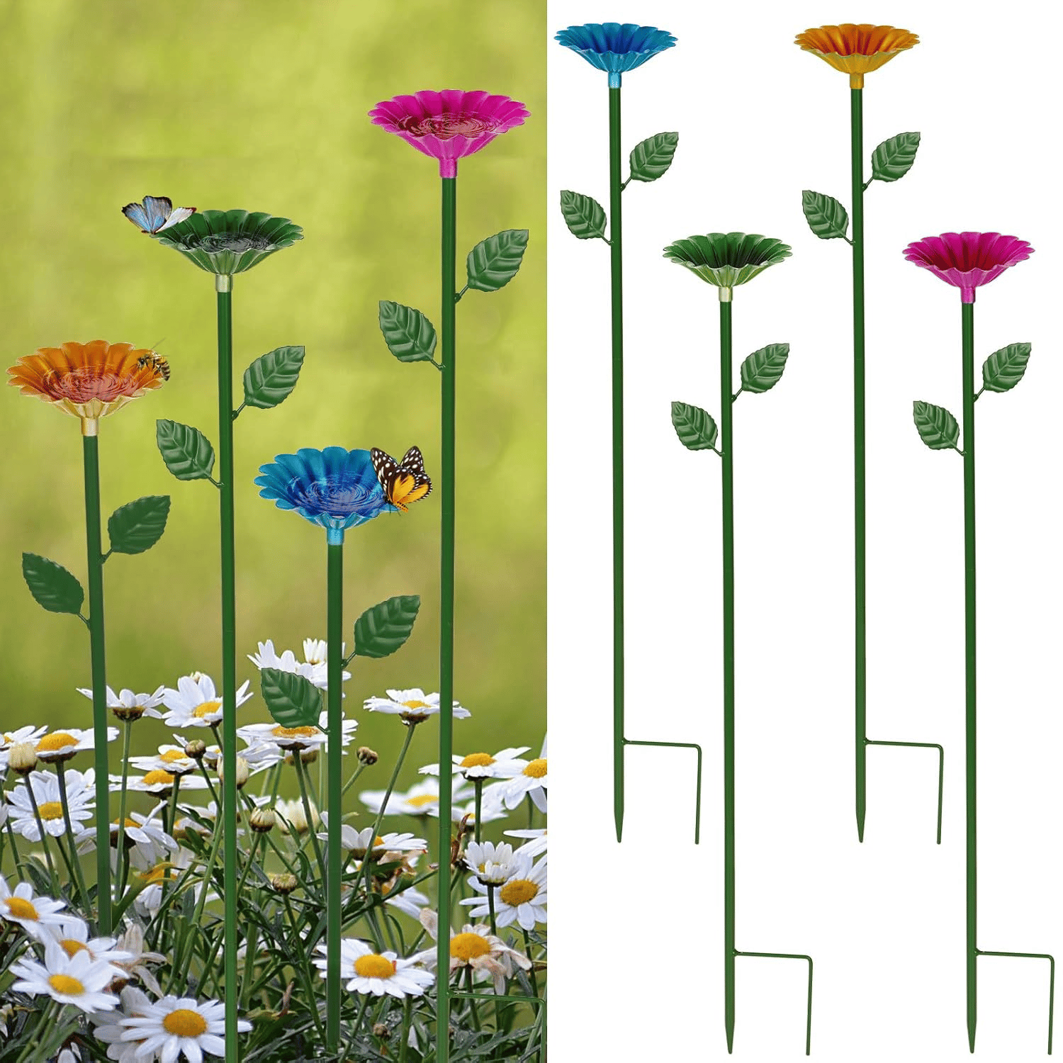 🐝🌷Bee and Butterfly Water Feeder with Flower Design🎁BUY MORE SAVE MORE