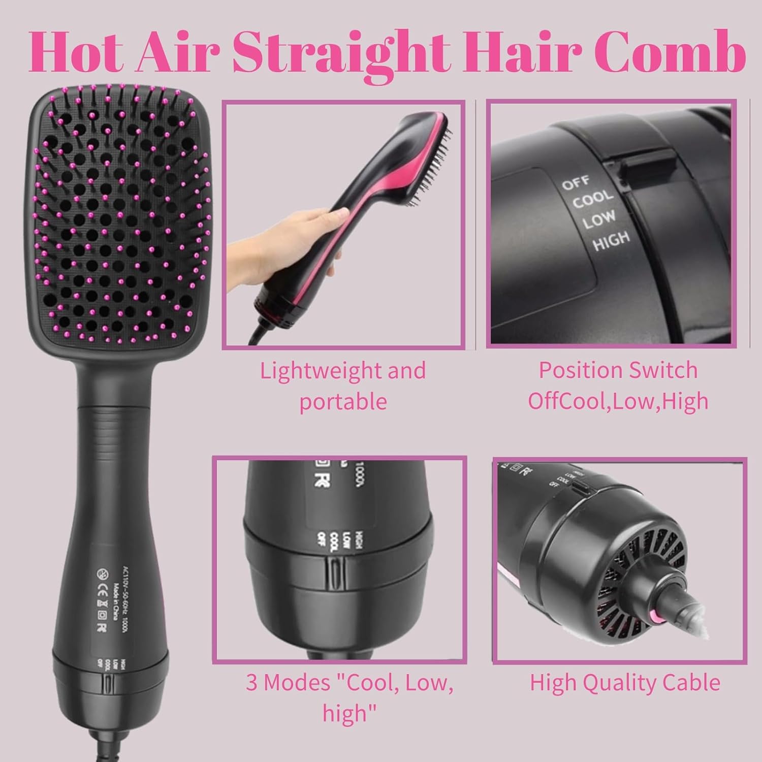 Adjustable Heat Settings and Controls