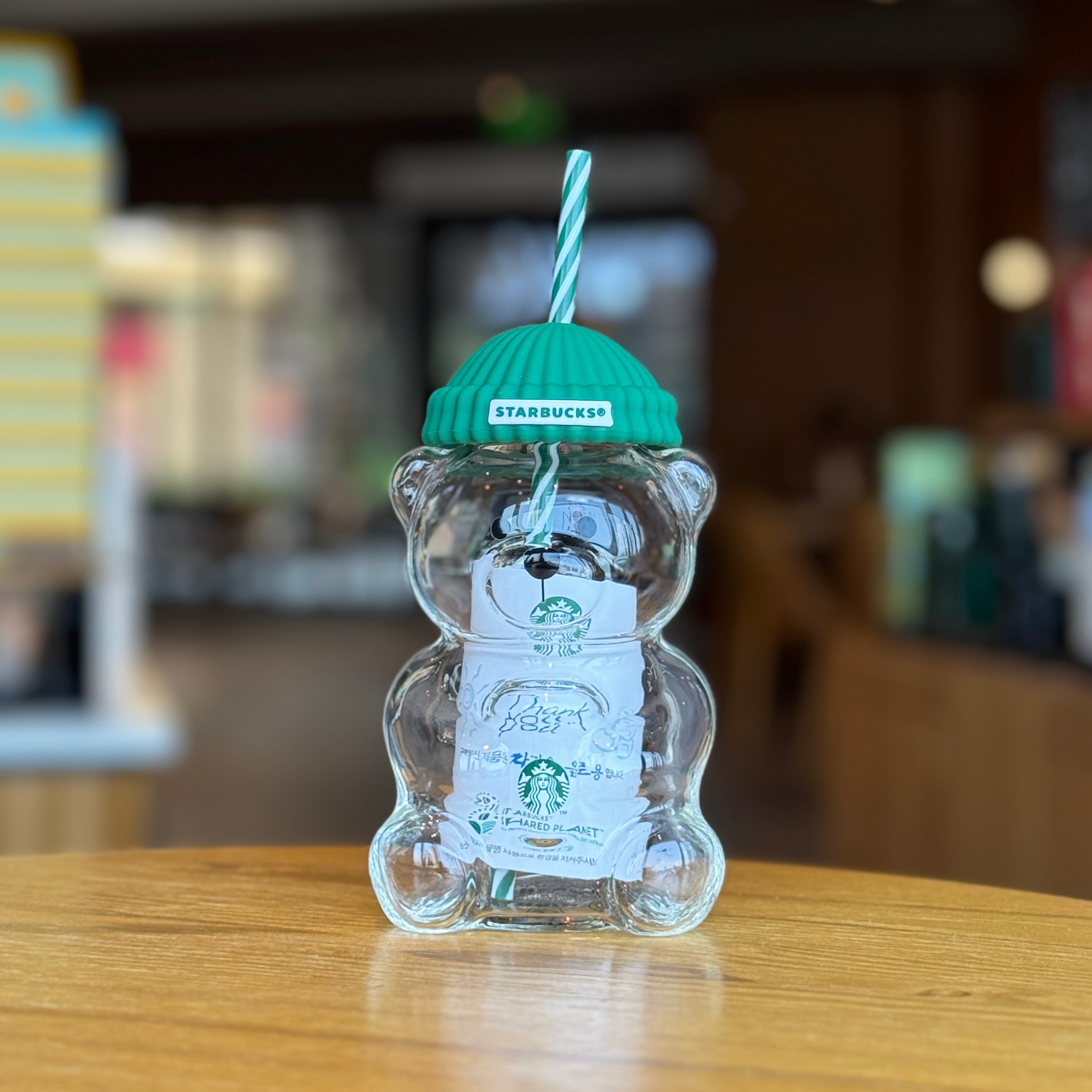 🔥Christmas Hot Sale 70% OFF- 🐻Bearista Glass Straw Cup ✨