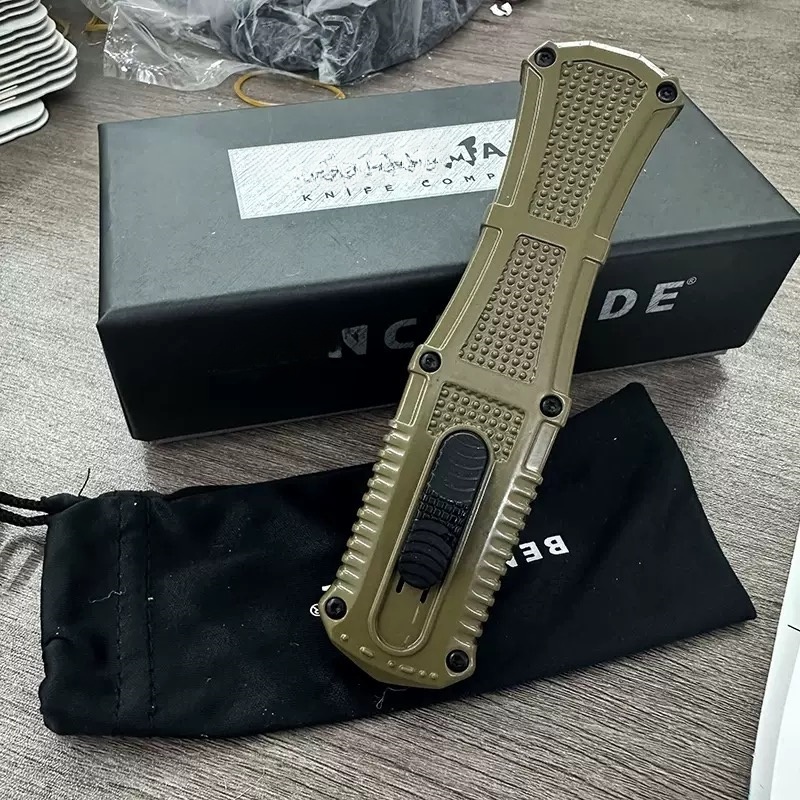 ⚡Last Day 70% OFF🔥BM 3370GY Claymore OTF Automatic knife ✈️Buy 2 Get Free Shipping