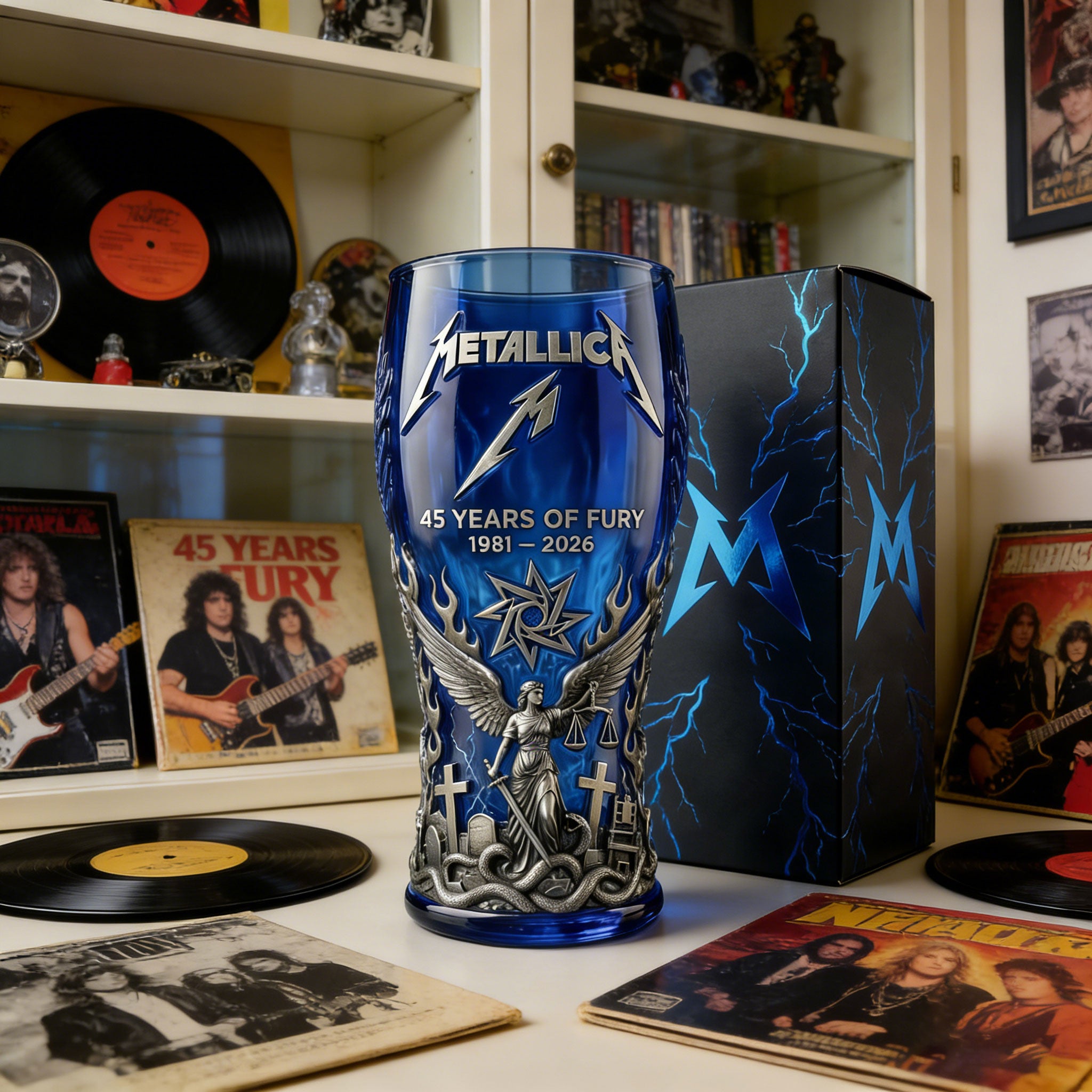 š„LAST DAY 59% OFF -Metallica 1981 2026 45Th Anniversary Beer Glass