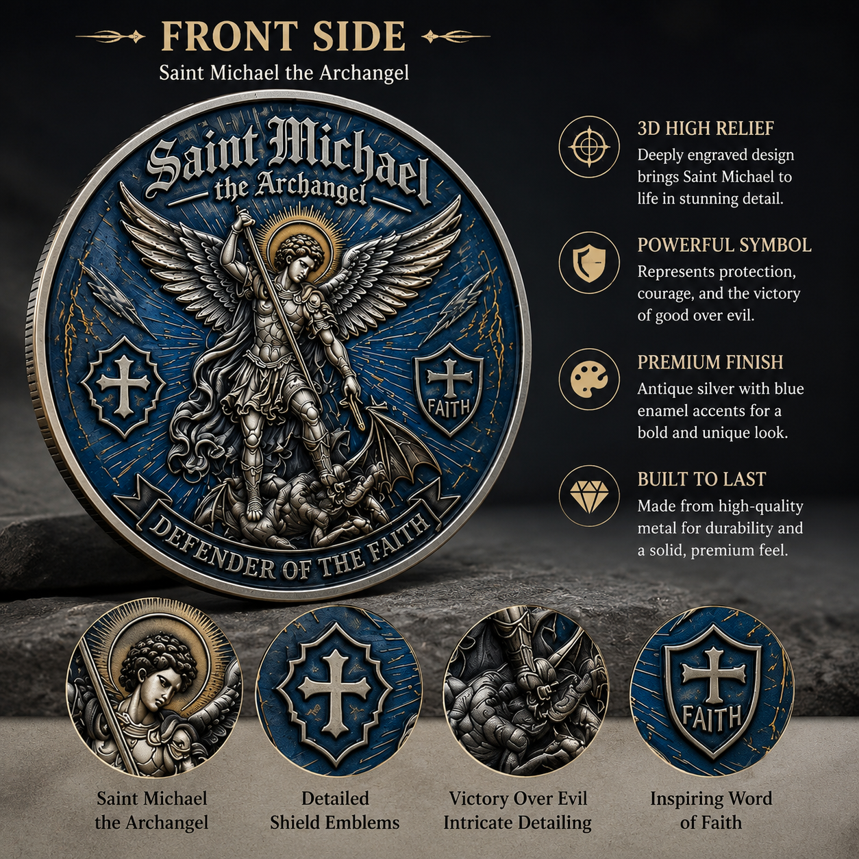 🔥 Last Day Promo: 49% OFF-Saint Michael Archangel Challenge Coin