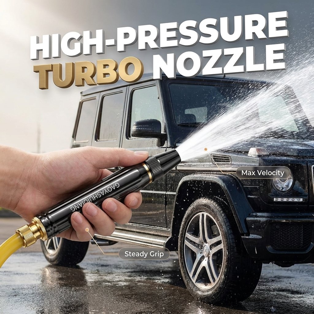 🔥Limited Edition - 🚗💦High Pressure Car Wash Water Gun – Portable Booster Nozzle & Flexible Hose