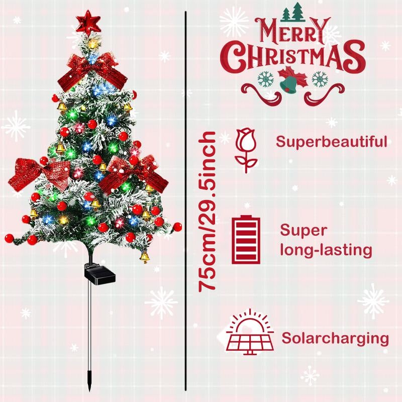 🎁Last Day Promotion 59% OFF - Upgrade Solar Christmas Trees Lights Outdoor Decoration Waterproof