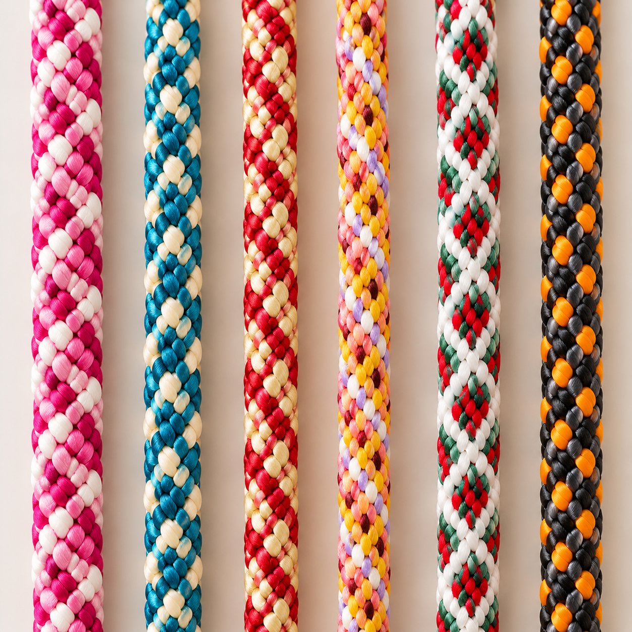 Kumihimo bracelet on the wrist