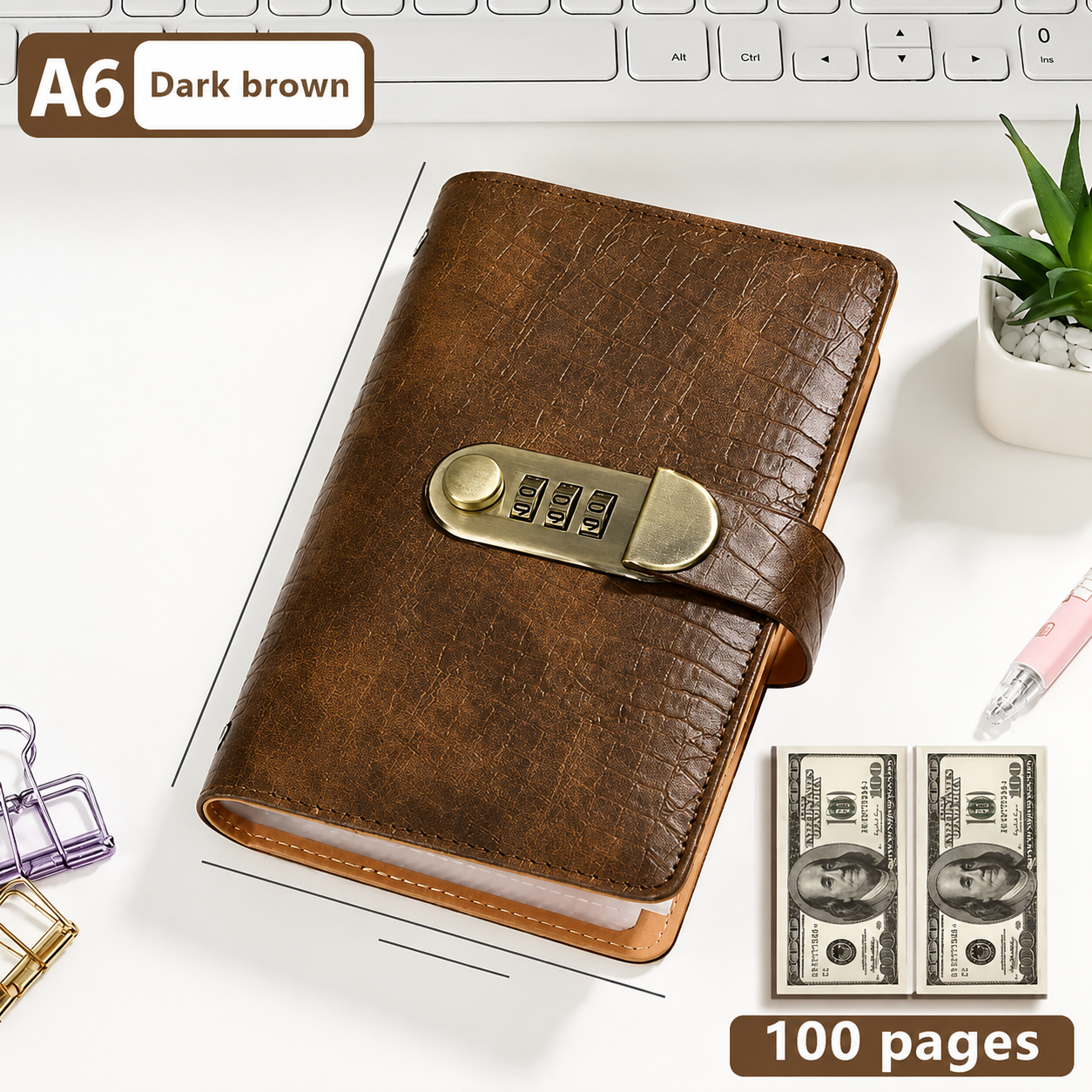 🔥Last 75pcs🎉-🔒100 Transparent Pocket Currency Collectors Album