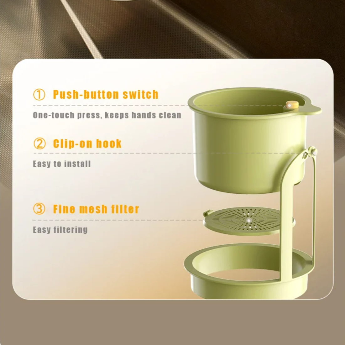 🔥Last Day 55% OFF -Hangable Sink Drainer Basket