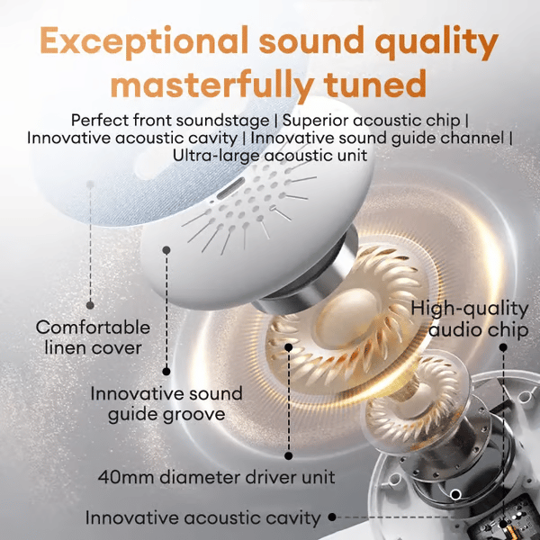 🏆Valentine’s Sale 49% OFF 🔥Thin Bluetooth Pillow Speaker with Bluetooth 6.0 - Bone Conduction Technology