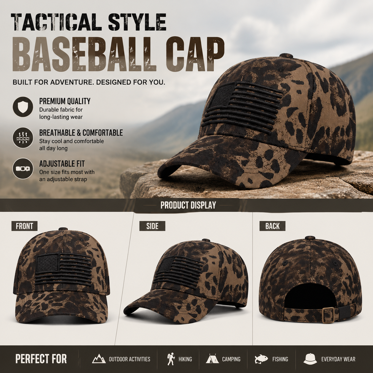 ⚡ Limited Production -Stock Moves Quickly ⚡American Flag Baseball Cap