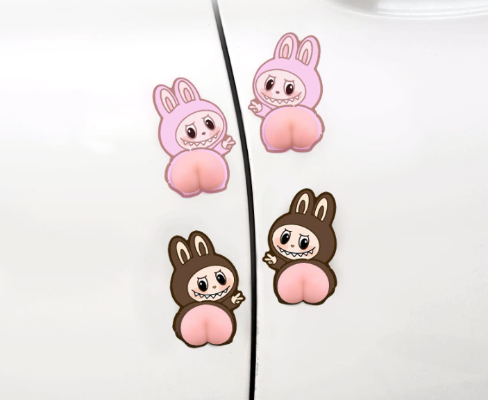 Anti-collision pads with a playful monster look