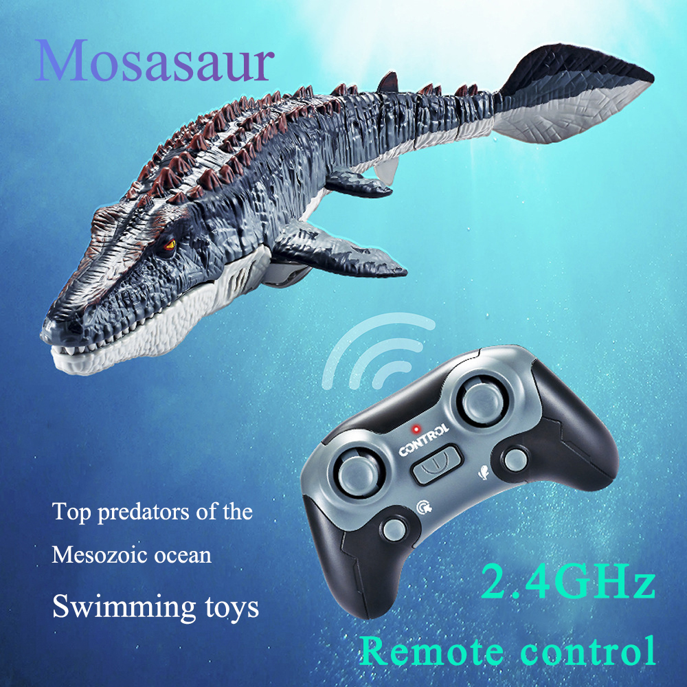 2.4GHz wireless charging remote control simulation Mosasaurus water toy