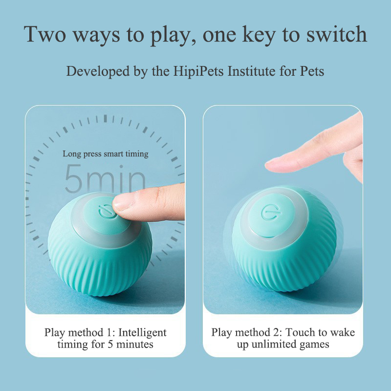 🔥50% off last day🔥Gravity Smart Rolling Ball - Rechargeable Silent Electric Pet Toy