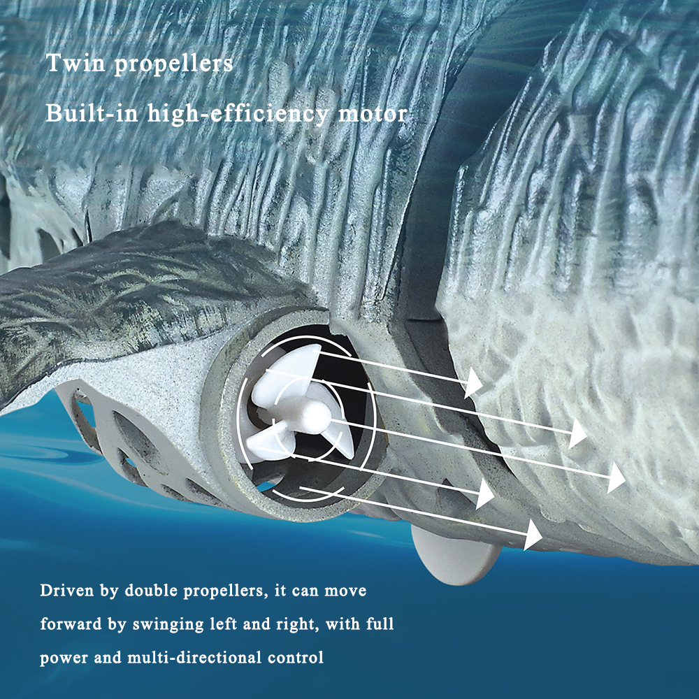 2.4GHz wireless charging remote control simulation Mosasaurus water toy