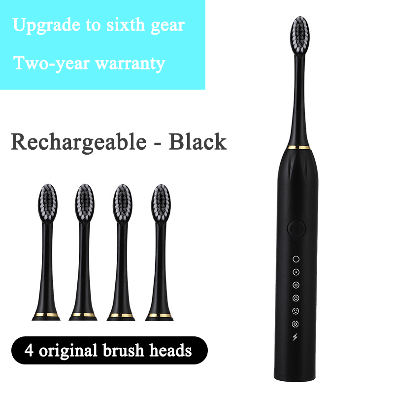 🔥70% off last day, limited quantities🔥 6-speed cleaning USB rechargeable ultrasonic electric toothbrush ---- annual sales TOP 1