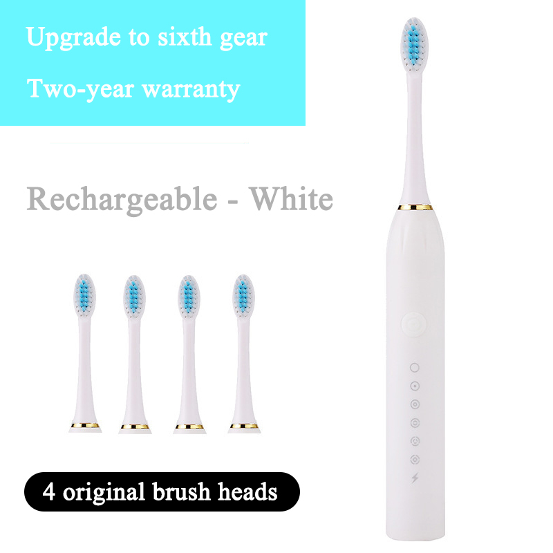 6-speed cleaning USB rechargeable ultrasonic electric toothbrush ----